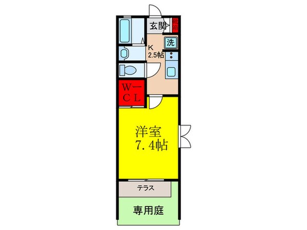 アビタシオン西川の物件間取画像